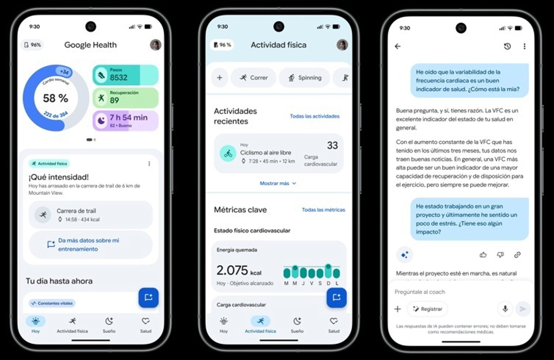 Google Health mejora con la actualización de septiembre y ahora registra con mayor precisión la ruta GPS tras una carrera o un recorrido en bicicleta. (Europa Press)