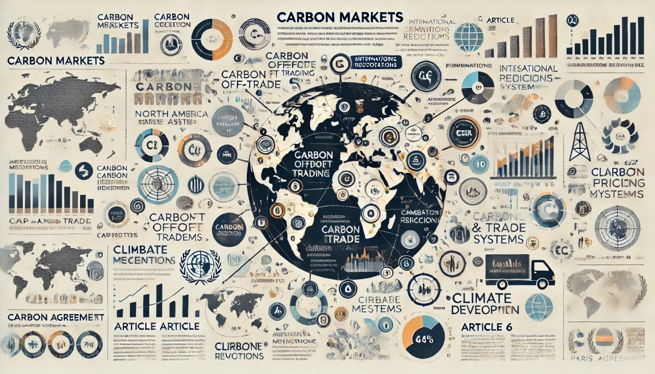 El Acuerdo de París incorporó mecanismos de mercado a través de su Artículo 6 para que los países puedan cooperar en el cumplimiento de sus compromisos climáticos, conocidos como Contribuciones Determinadas a Nivel Nacional (Mesa Argentina de Carbono)