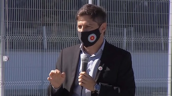 Axel Kicillof encabeza un acto en Ezeiza