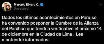 El titular de la SRE