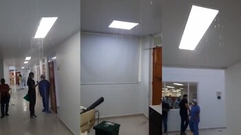 Se inundó el hospital de