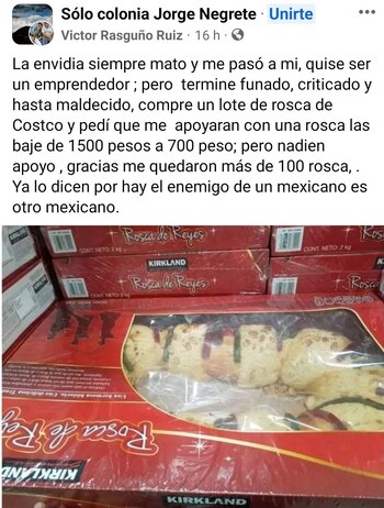 El emprendedor Víctor rebaja roscas
