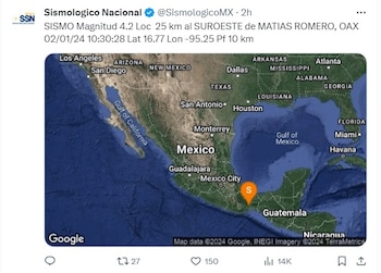 sismo matías romero