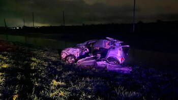 Murió un hombre y un joven fue internado en grave estado tras un violento accidente sobre la Ruta 2 en La Plata
