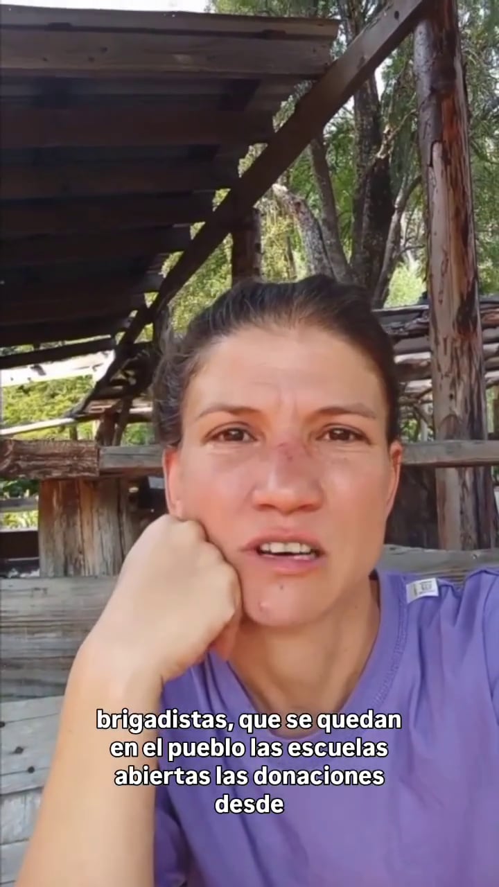 “Duele. Entristece. No se entiende. Pero acá seguimos: acompañando este bosque que tanto nos da, acompañando estas montañas, a estos animales, a las personas que lo habitan