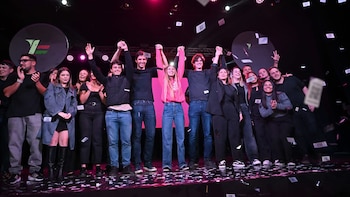 Lula Levy junto a Martín