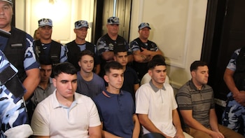 Los acusados sin barbijo (Ezequiel