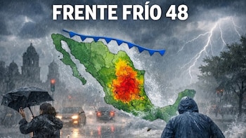 Frente Frío 48: chubascos y lluvias fuertes cubrirán el centro y oriente del país, con rachas de viento