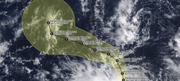 La tormenta tropical Octave no