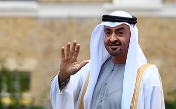 El príncipe heredero del emirato de Abu Dabi, Mohamed bin Zayed al Nahyan, en una imagen de archivo. EFE/EPA/ANDY RAIN