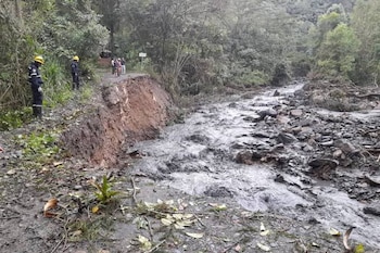 El invierno ha destruido caminos