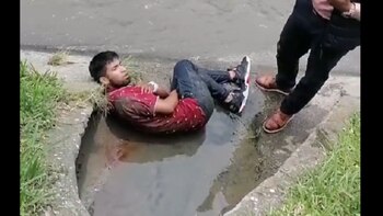 En un intento de robo fue sorprendido y herido por un escolta. Captura de pantalla