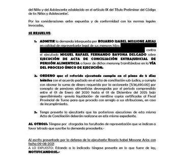 Demanda a Miguel Bayona por