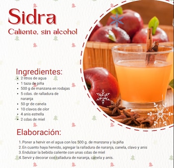 La sidra caliente sin alcohol