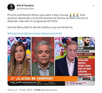 José Ramón Fernández recibió críticas