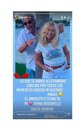 Los famosos despidieron al marido de Ana Rosenfeld