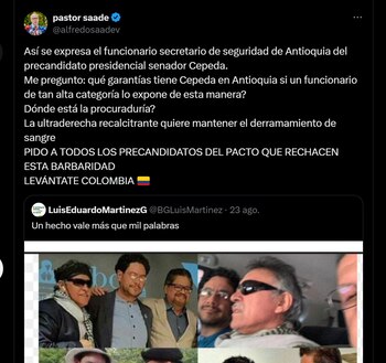 Esta fue la reacción de