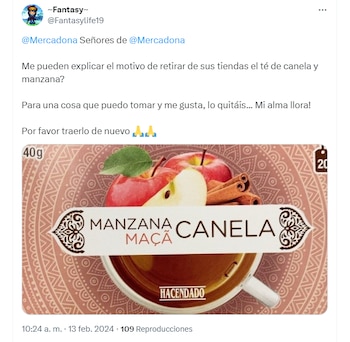 Infusión de canela y manzana