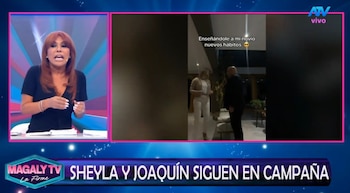 Magaly Medina arremete contra Sheyla Rojas y le recuerda a Sir Winston por defender a Joaquín Ramírez: “Contigo no se iba a casar”. Captura: Magaly TV La Firme.