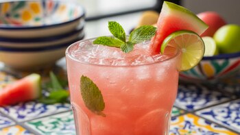 Agua fresca de sandía y