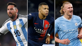 Messi, Mbappé y Haaland, candidatos