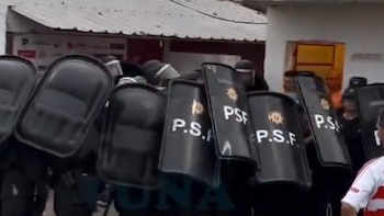 El árbitro Andrés Merlos dirigió