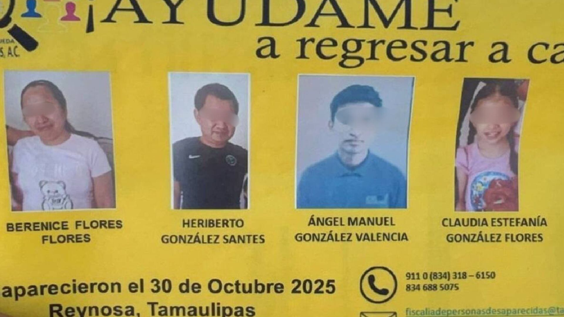 La familia estaba desaparecida desde hace una semana. (Redes sociales)