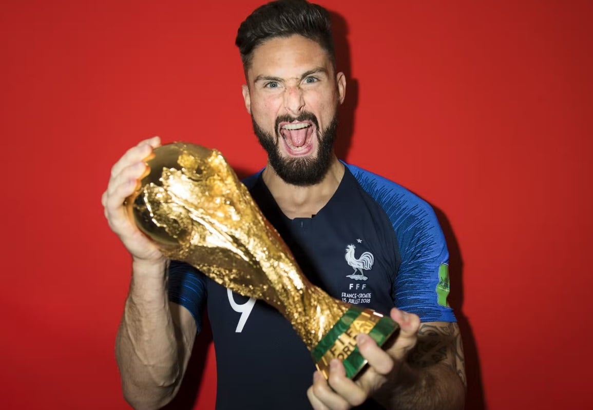 Olivier Giroud destaca la conquista de la Copa del Mundo 2018 como el mayor logro de su carrera futbolística con la selección de Francia (Agencias)
