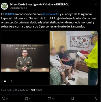 La Dijín en coordinación con