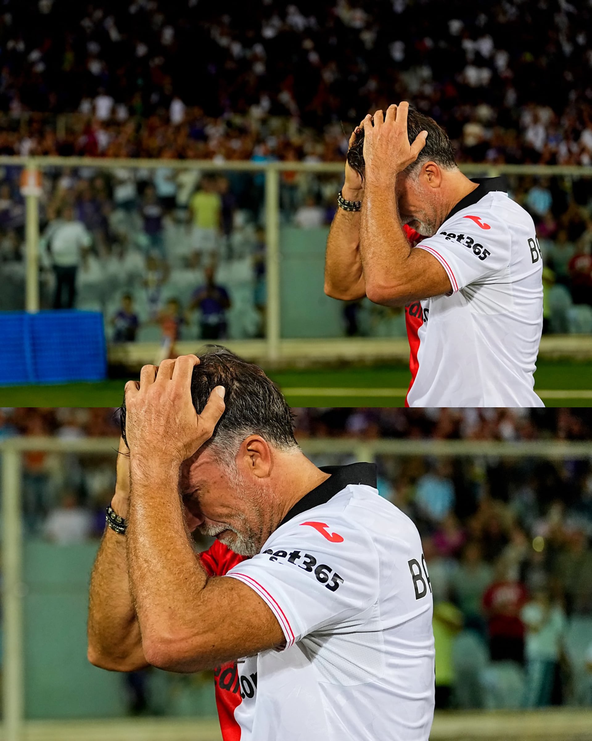 La emoción de Batistuta al volver a convertir en el centenario de la Fiorentina