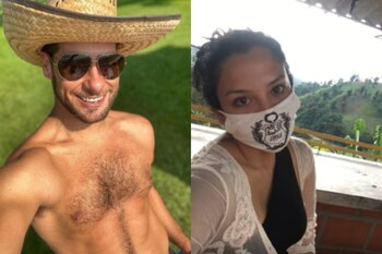 Andrés Wiese en México y Mayra Couto en Colombia. (Foto: Instagram)