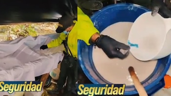 Policía y Ejército Nacional destruyeron laboratorio del ELN con capacidad para producir dos toneladas mensuales de estupefacientes