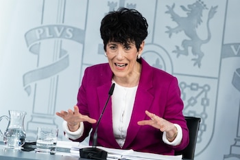 Elma Saiz, ministra de Inclusión, Seguridad Social y Migraciones y portavoz del Gobierno.