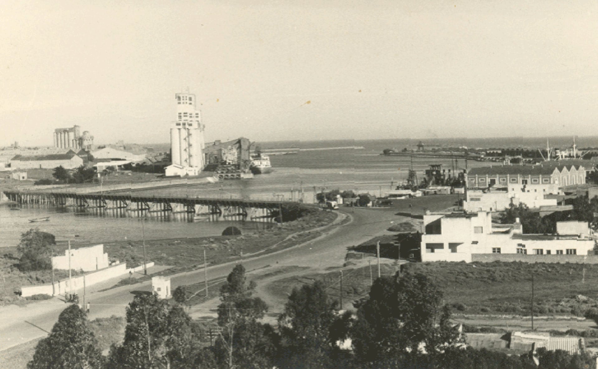 Puerto de Quequén, en la década del 60