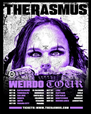 The Rasmus confirma concierto en Bogotá el 22 de octubre de 2026 como parte del Weirdo Tour, su gira más extensa en Latinoamérica en años - crédito @therasmus/Instagram