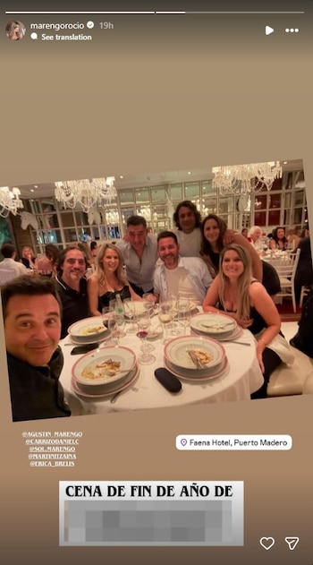 La cena que disfrutó la