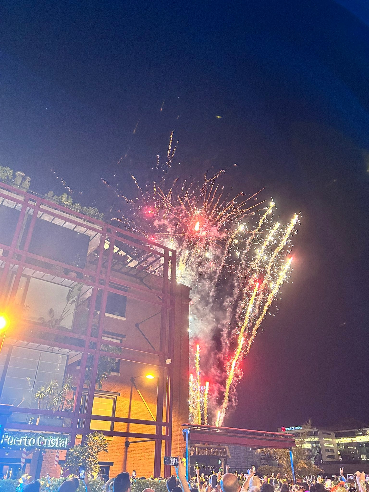 Festejos en Puerto Madero (Foto: @AnaMariaKaiser1)