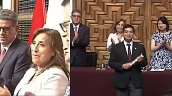 Dina Boluarte participó en clausura de Academia Diplomática y entregó diploma a su hijo con emotivo gesto