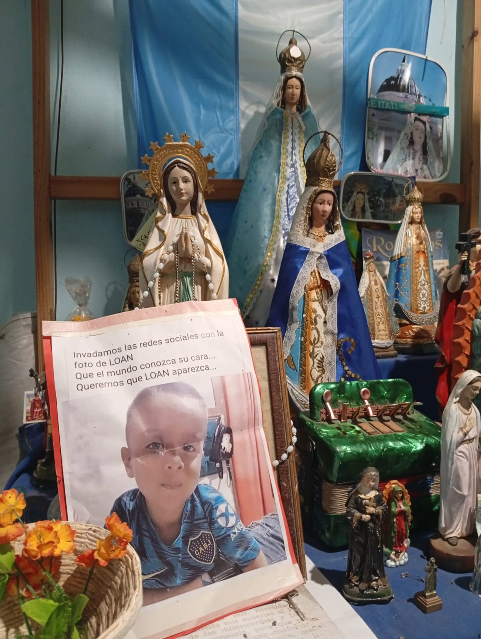 El recuerdo de Loan Peña en la casa de sus padres María Noguera y José Peña