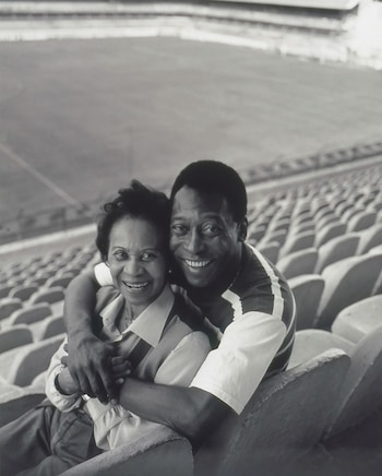 Pelé y su mamá en