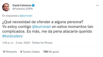 Faitelson respondió provocaciones del "Burro"