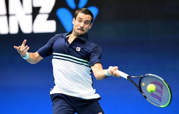 Guido Pella cayó en primer turno ante Andrey Rublev (REUTERS/Jaimi Joy)