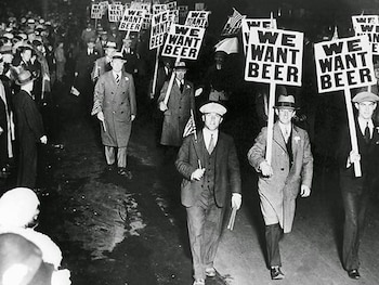 Una manifestación contra la Ley
