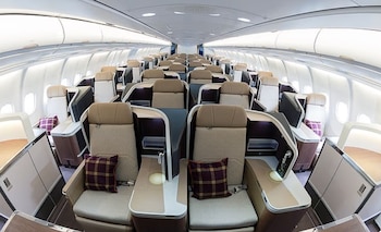 Asientos del avión que utilice la familia real británica en sus desplazamientos. (Instagram @theroyalfamily)