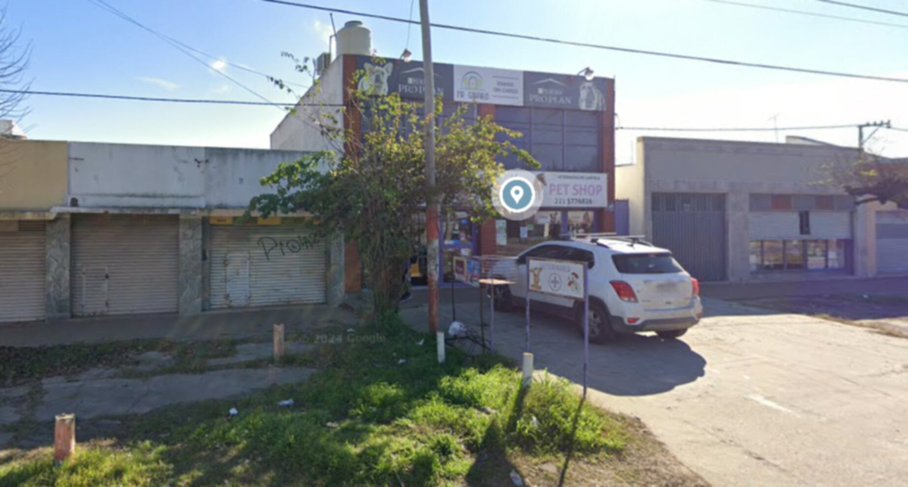 El local ubicado en la calle 60 entre 147 y 148 de Los Hornos, partido de La Plata (Google Maps)