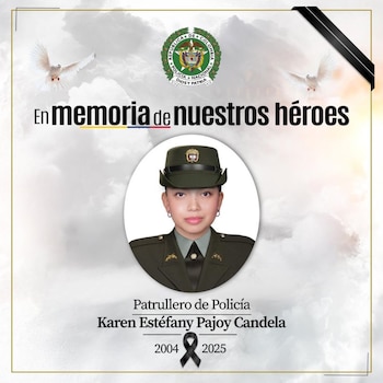 La patrullera fue asesinada mientras acompañaba a su hijo al colegio durante sus vacaciones, lo que generó conmoción nacional y en la Policía Nacional - crédito Policía Nacional