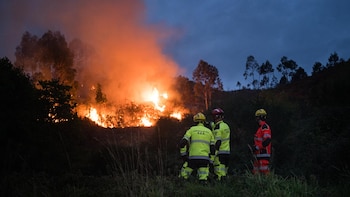 Desactivado el nivel 2 de emergencia por incendios en Ponteareas (Pontevedra)