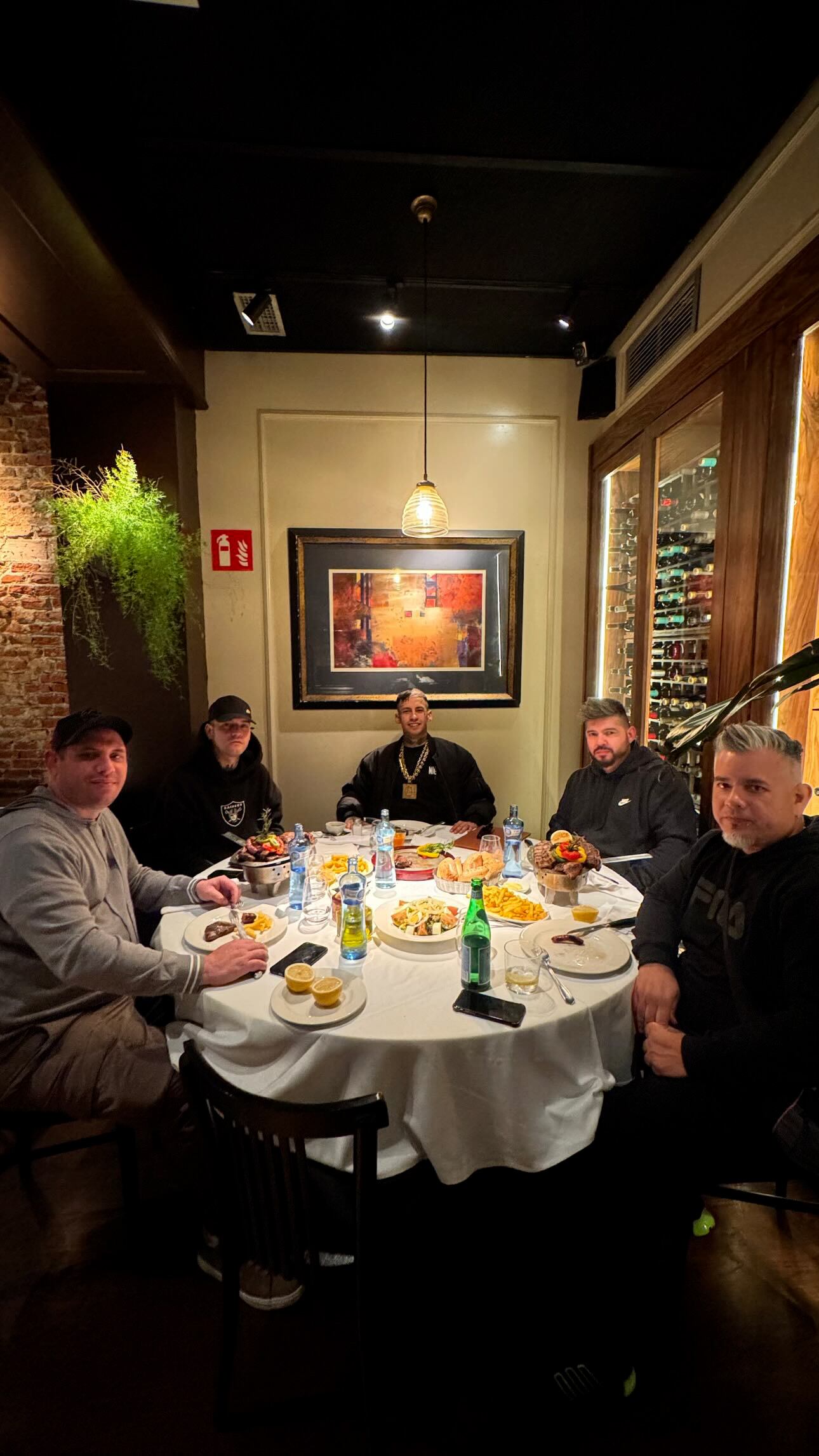 L-Gante disfrutó de sus salidas gastronómicas en la ciudad española