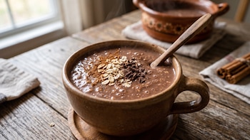 Bien calientito y cremosito: El truco de doña Ángela para hacer atole de avena con chocolate en casa