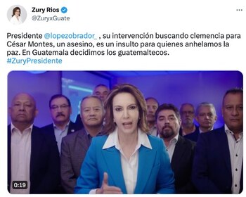 La candidata a la presidencia